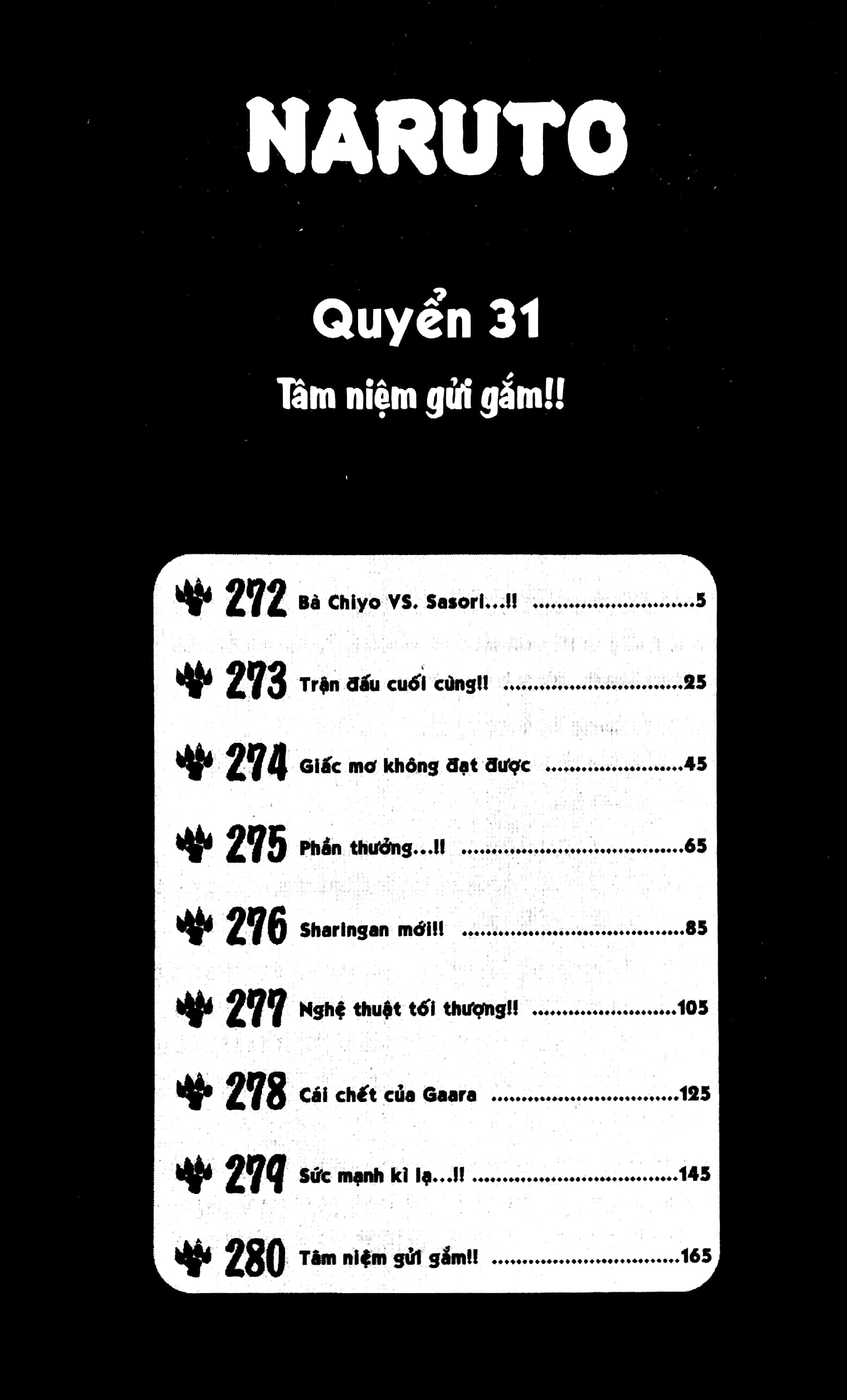 bộ naruto - tập 31 - tâm niệm gửi gắm (tái bản 2022) - Ảnh 3