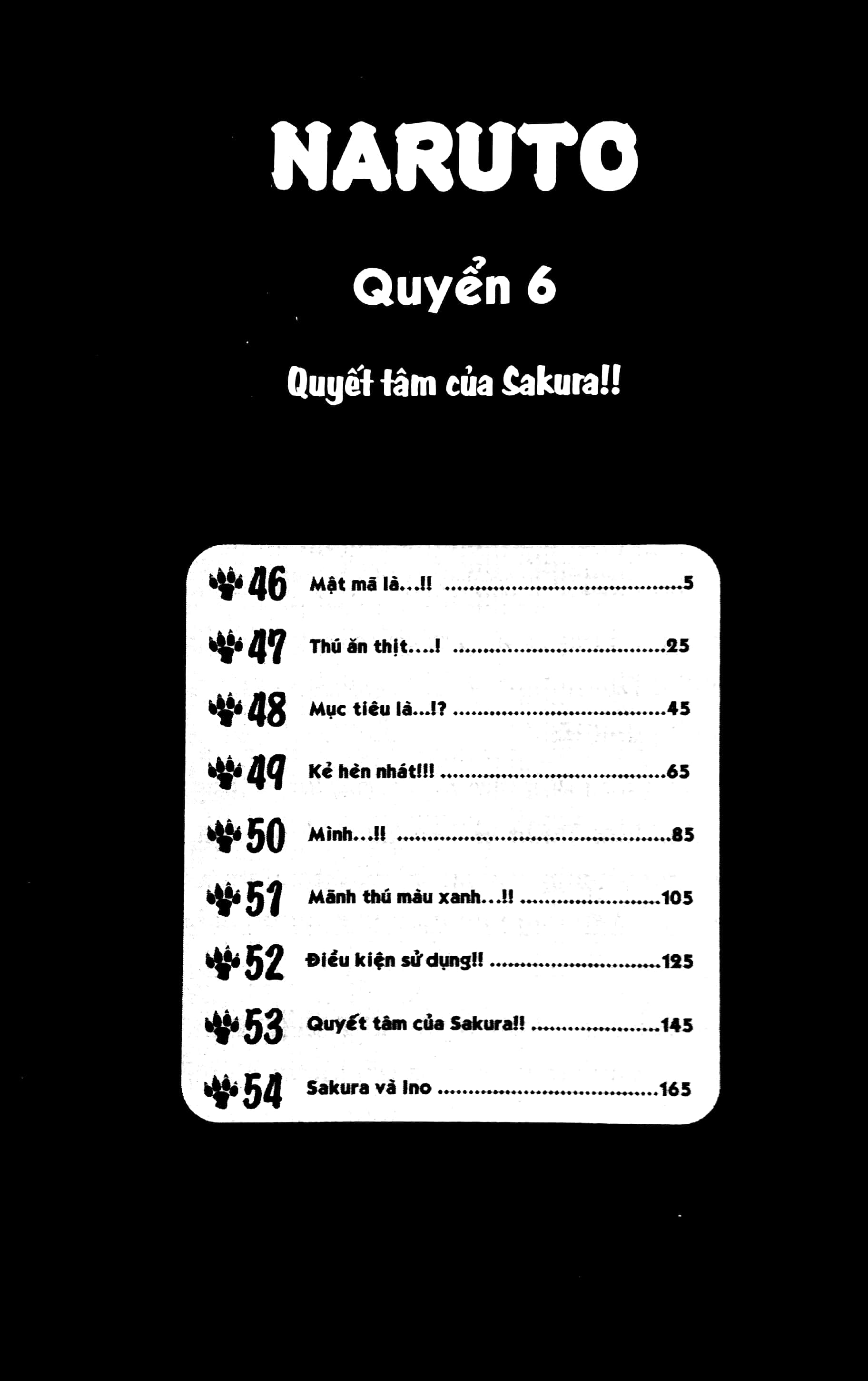 bộ naruto - tập 6 - quyết tâm của sakura!! (tái bản 2022) - Ảnh 3