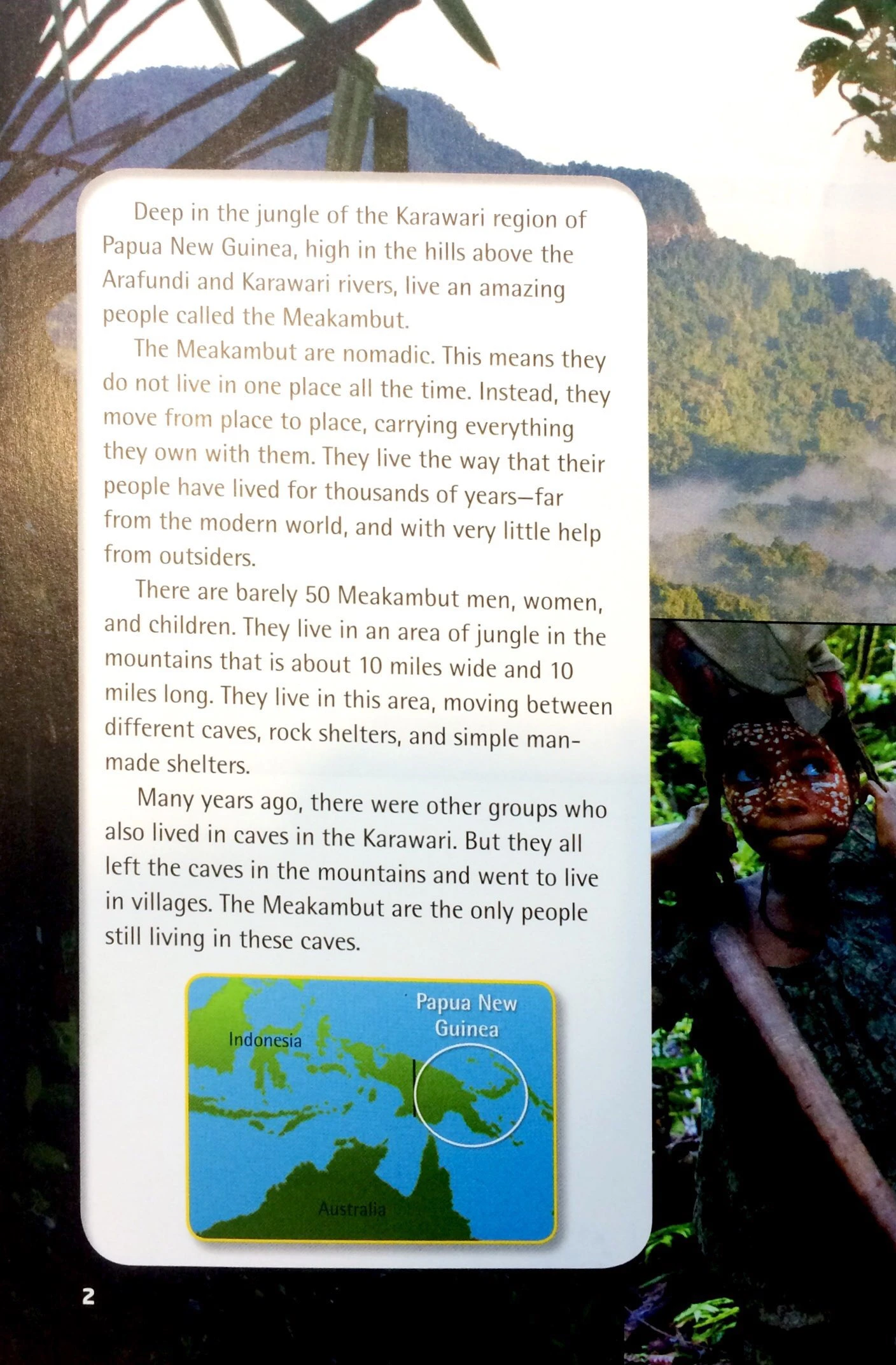 bộ national geographic learning - our world readers - level 5: the cave people of the karawari, a disappearing culture (american english) - Ảnh 3