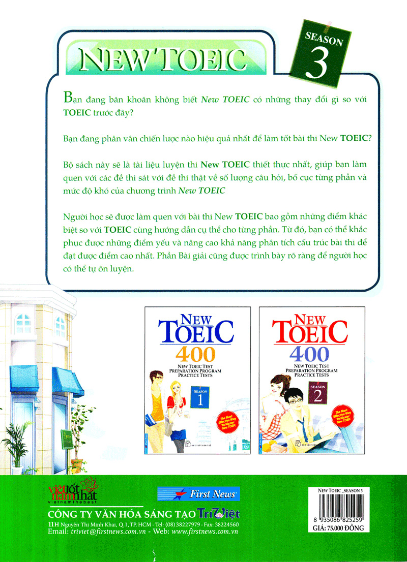bộ new toeic 400 - season 3 (không kèm cd) - Ảnh 3