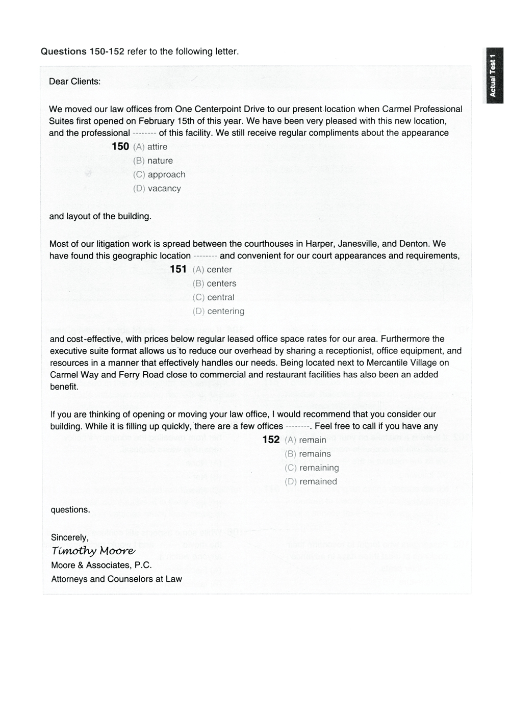 bộ new toeic actual test part 5,6 (không cd) - Ảnh 12