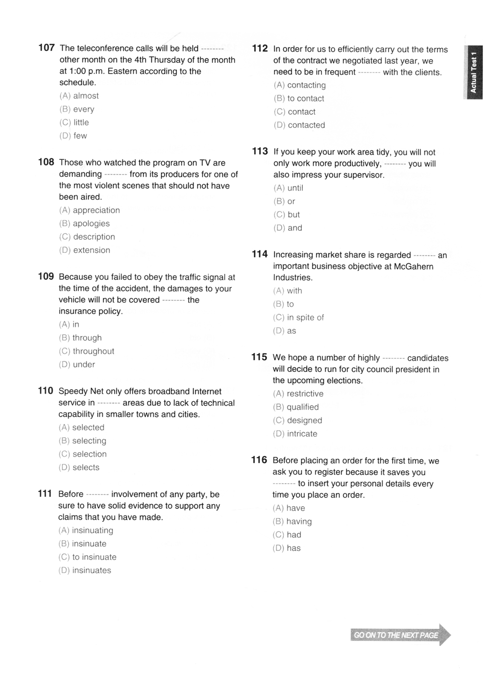 bộ new toeic actual test part 5,6 (không cd) - Ảnh 6
