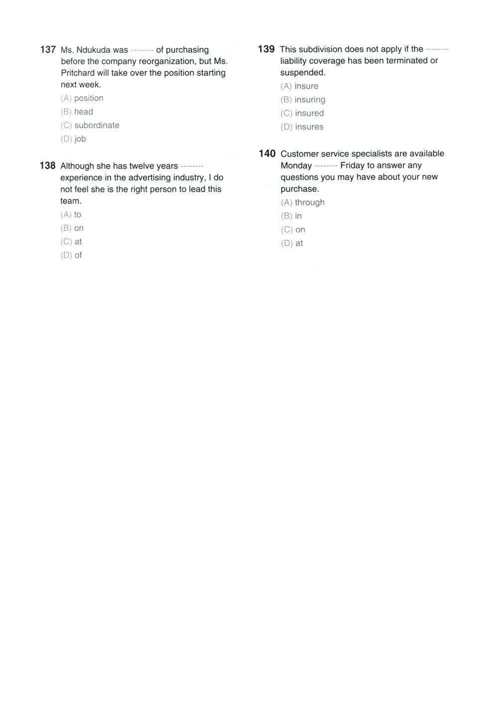 bộ new toeic actual test part 5,6 (không cd) - Ảnh 8