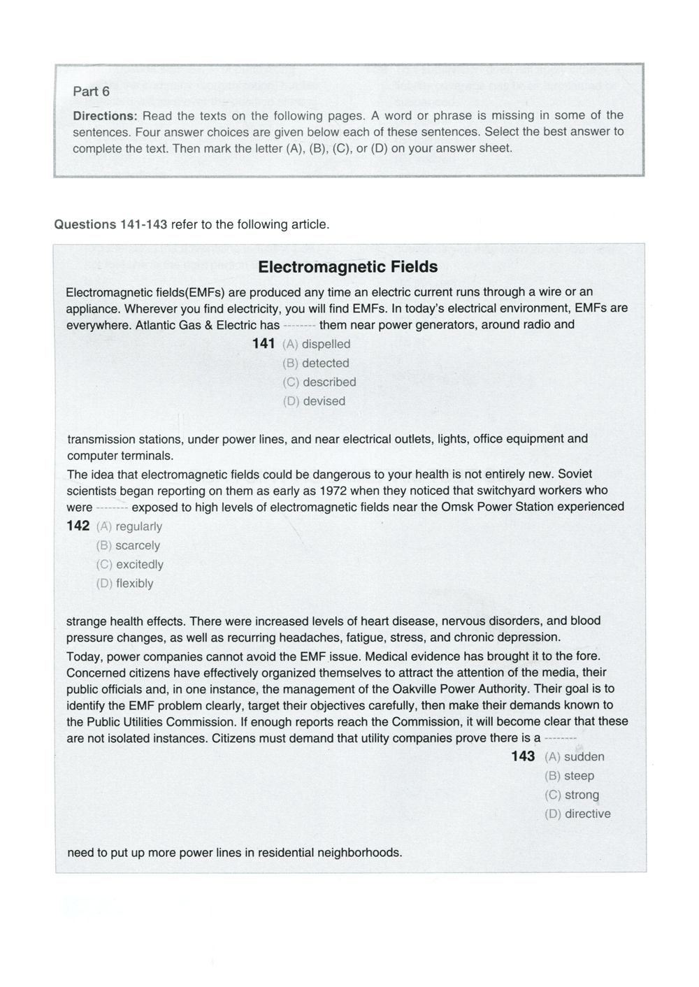 bộ new toeic actual test part 5,6 (không cd) - Ảnh 9