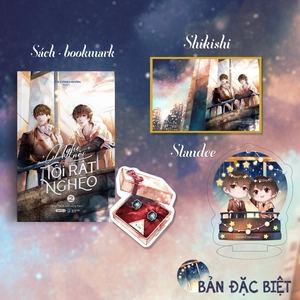 bộ nghe nói tôi rất nghèo - tập 2 - bản đặc biệt - tặng kèm bookmark bo viền + standee chibi + shikishi phủ nhũ - Ảnh 2