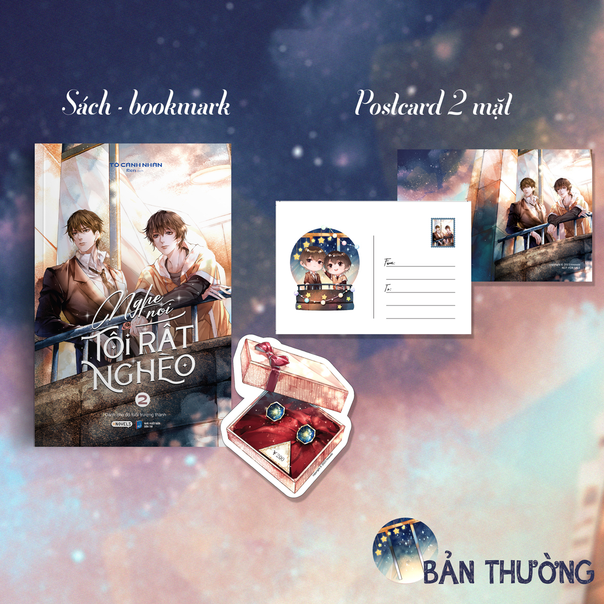 bộ nghe nói tôi rất nghèo - tập 2 - tặng kèm bookmark bo viền + postcard 2 mặt - Ảnh 2
