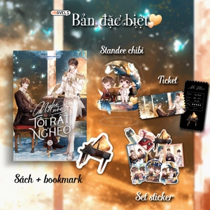 bộ nghe nói tôi rất nghèo - tập 3 - bản đặc biệt - tặng kèm bookmark bo viền + ticket cán nhũ + set sticker + standee chibi - Ảnh 2
