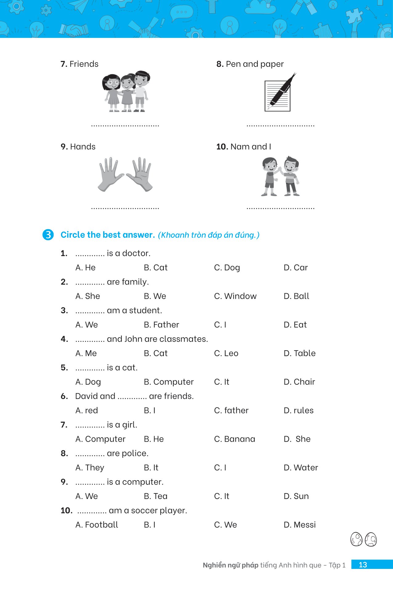 bộ nghiền ngữ pháp tiếng anh hình que - tập 1: cơ bản - Ảnh 14