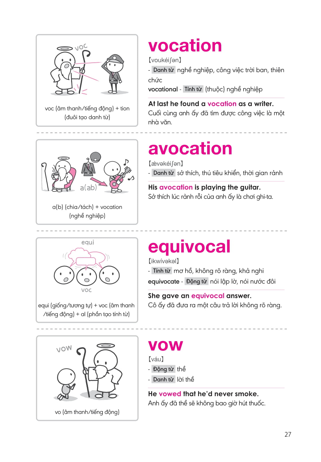 bộ nghiền từ vựng tiếng anh - học qua gốc từ bằng hình ảnh - gốc từ là bí quyết để ghi nhớ hàng nghìn từ vựng - quyển 1 - Ảnh 13