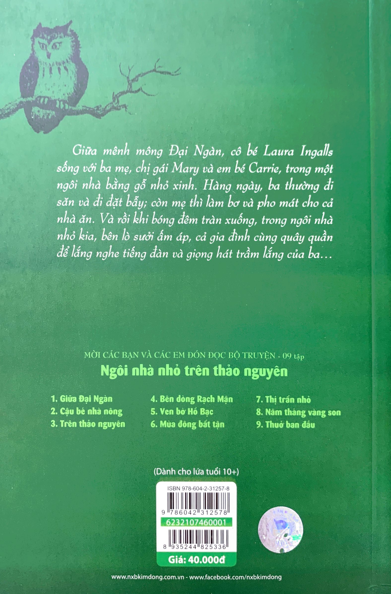 bộ ngôi nhà nhỏ trên thảo nguyên - tập 1 - giữa đại ngàn (tái bản 2019) - Ảnh 9