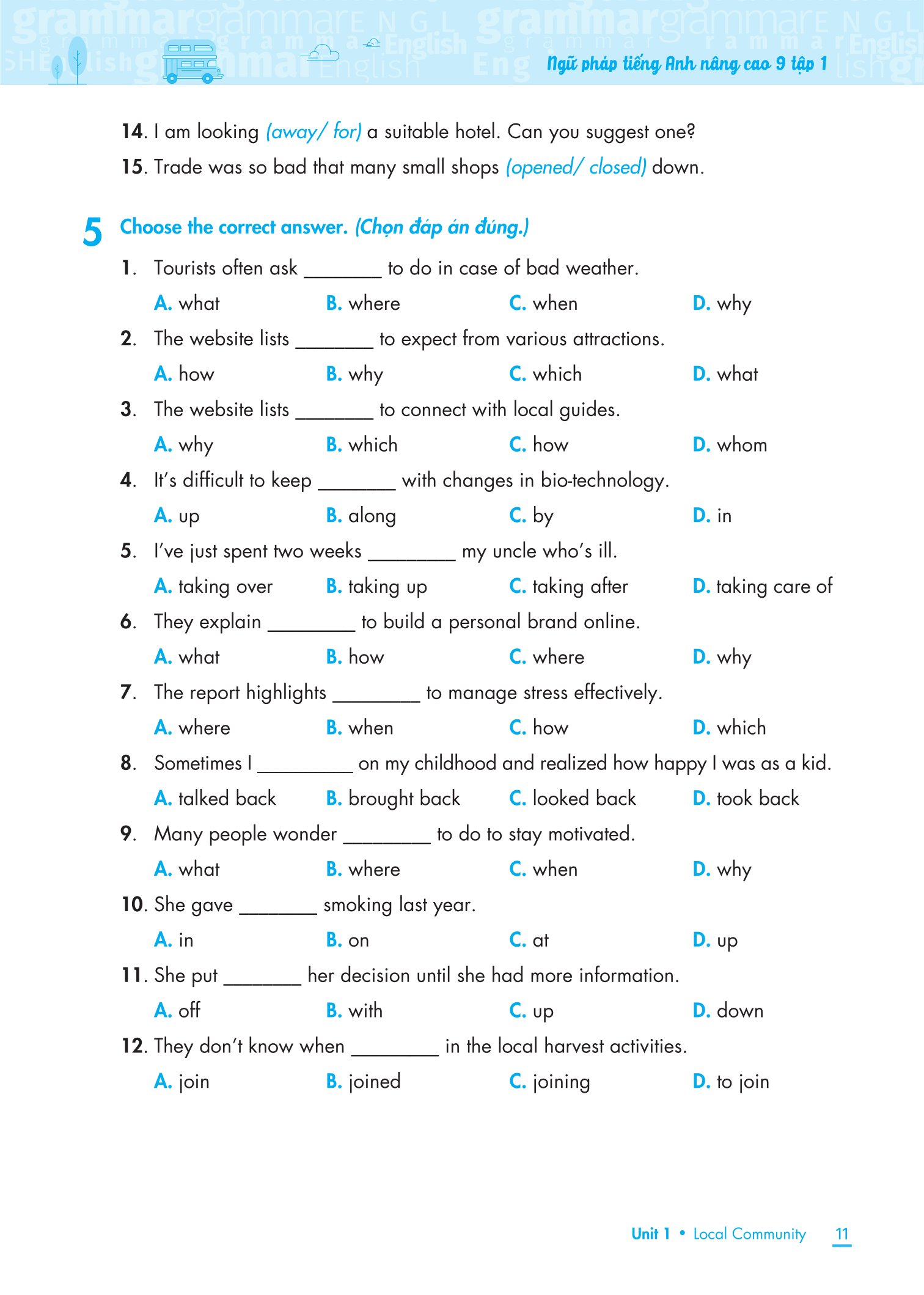 Bộ
						
										
										Ngữ Pháp Tiếng Anh Nâng Cao 9 - Tập 1 - Ảnh 12