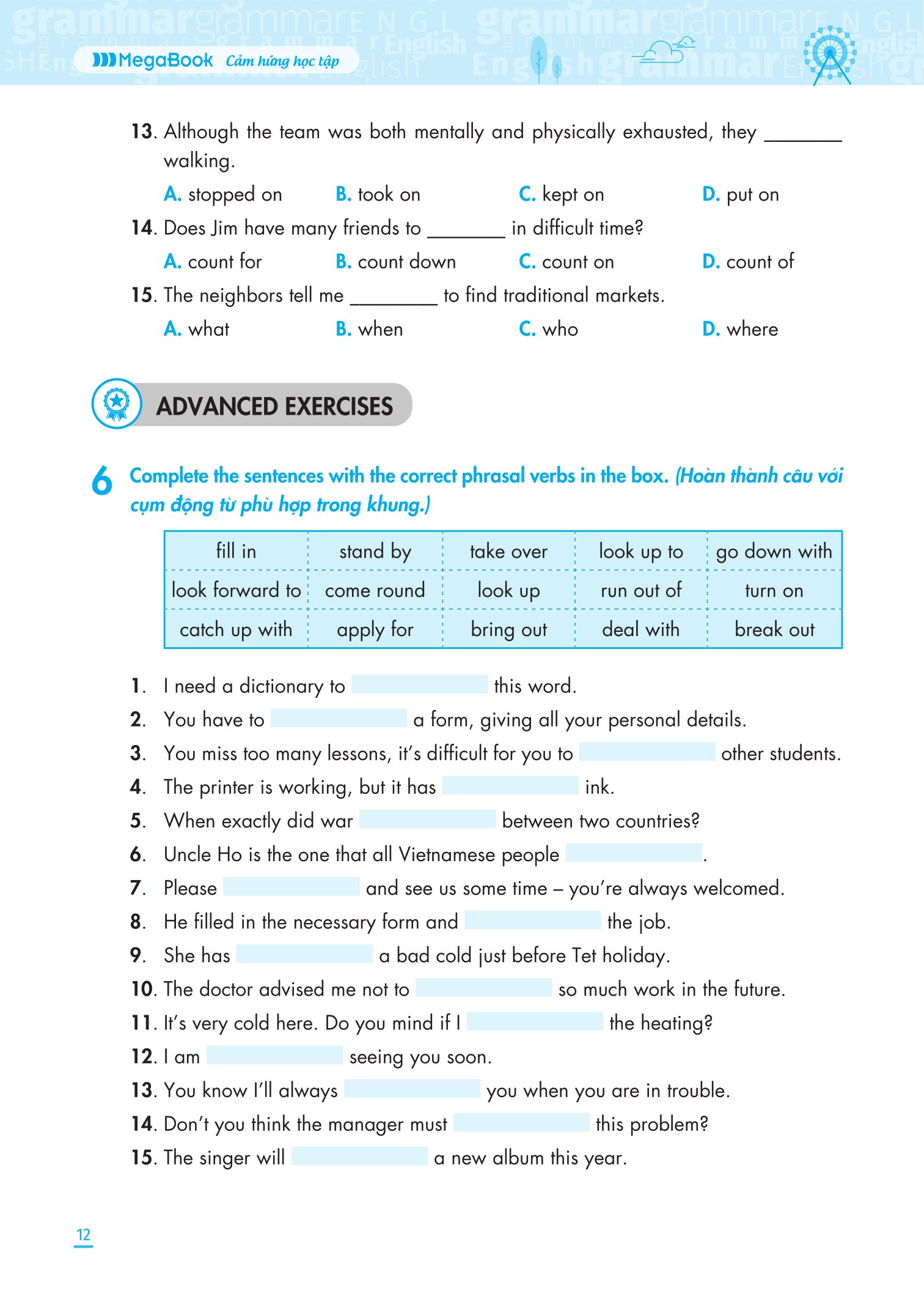 Bộ
						
										
										Ngữ Pháp Tiếng Anh Nâng Cao 9 - Tập 1 - Ảnh 13