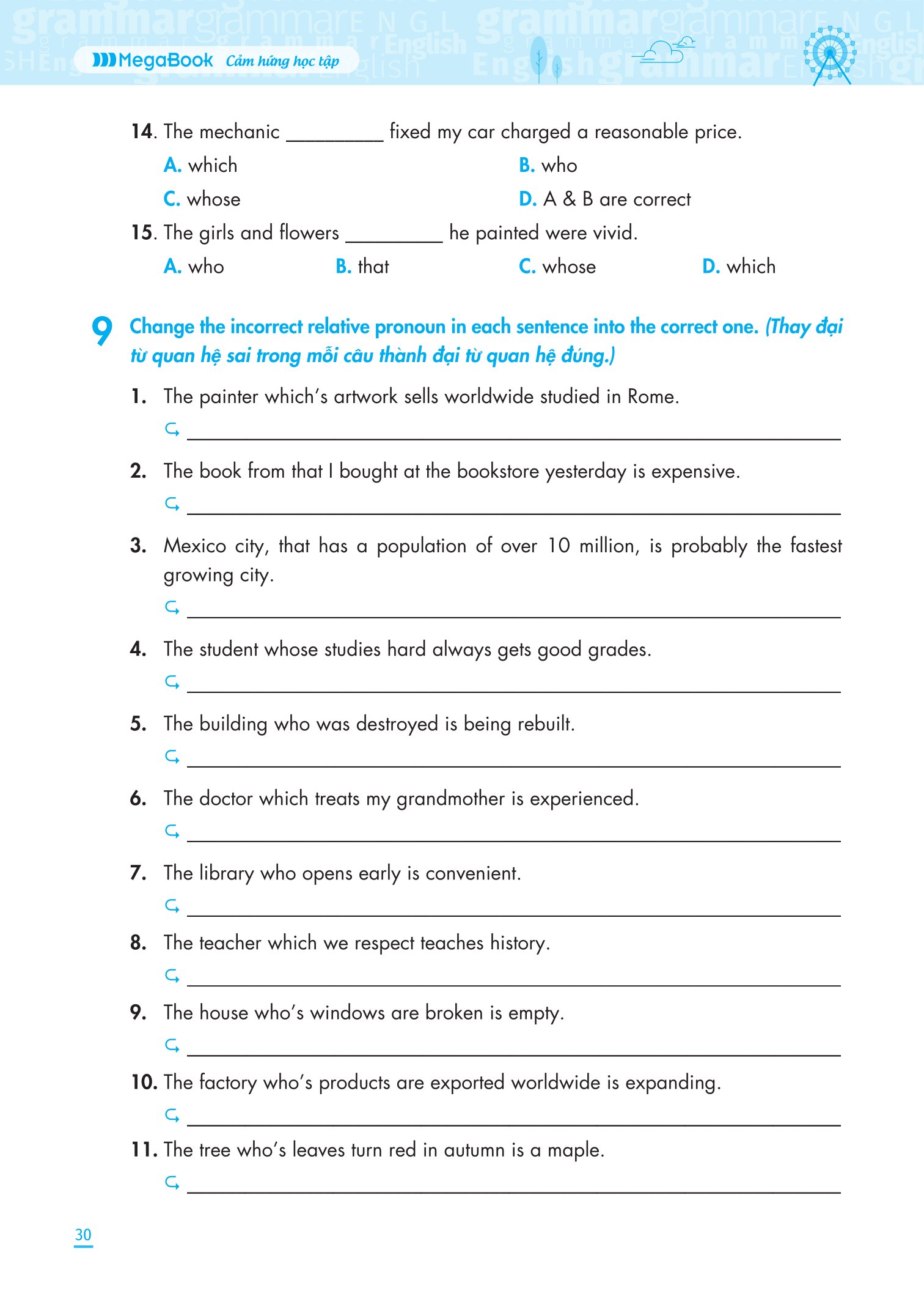 Bộ
Ngữ Pháp Tiếng Anh Nâng Cao 9 - Tập 2 - Ảnh 14