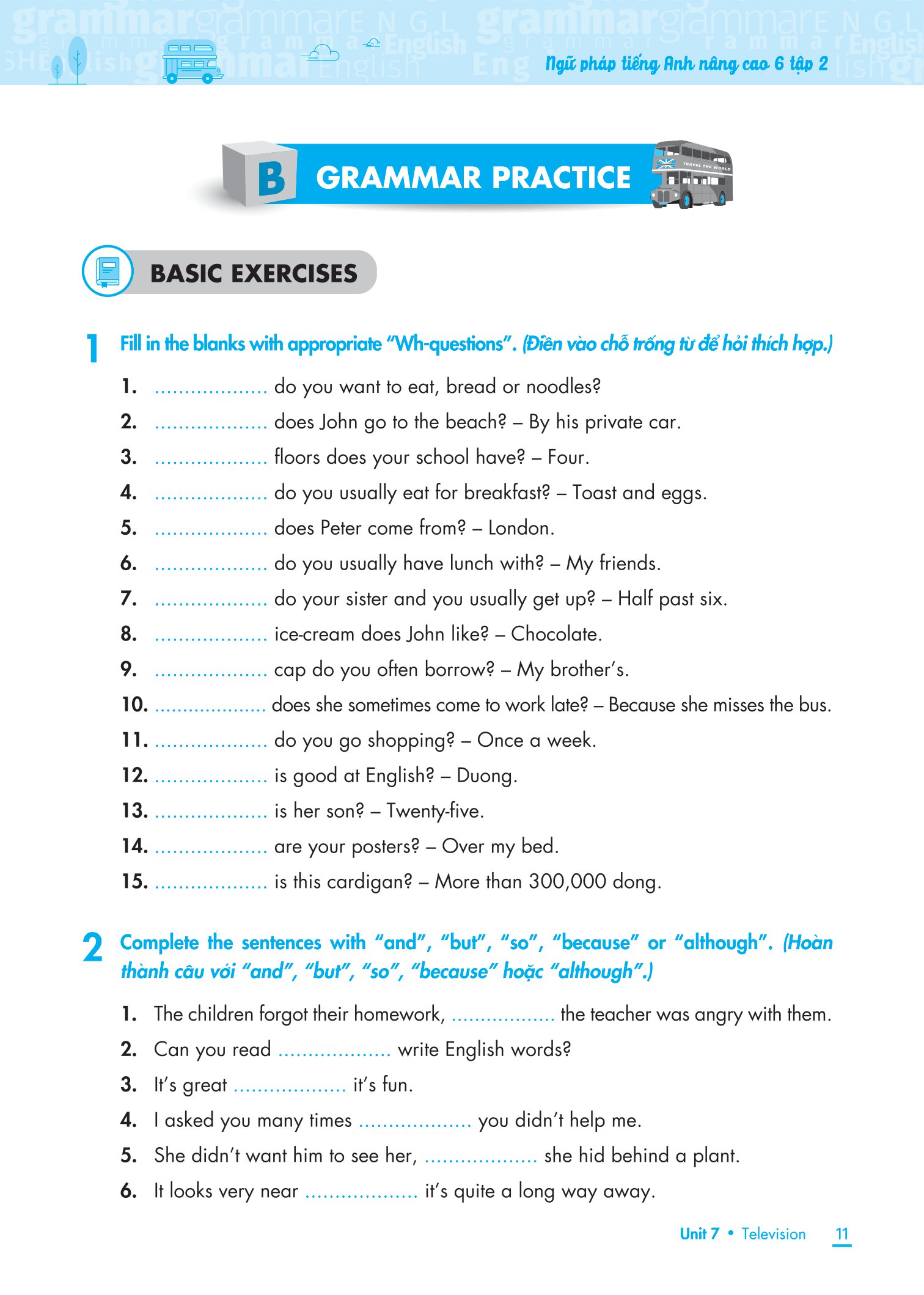 bộ ngữ pháp tiếng anh nâng cao lớp 6 - tập 2 - Ảnh 10