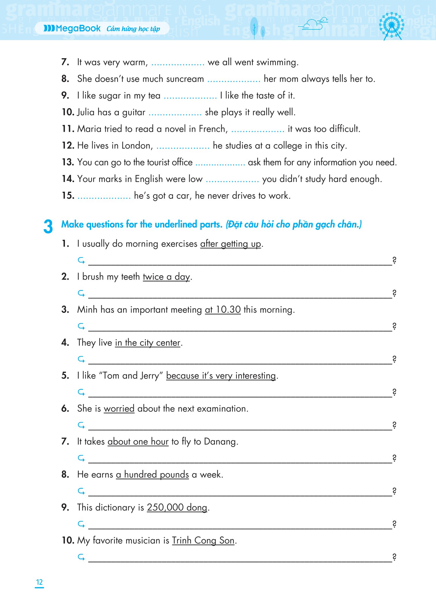 bộ ngữ pháp tiếng anh nâng cao lớp 6 - tập 2 - Ảnh 11