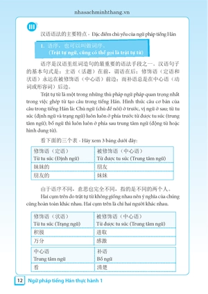 bộ ngữ pháp tiếng hán thực hành - tập 1 - trình độ sơ cấp-trung cấp (tái bản 2023) - Ảnh 10