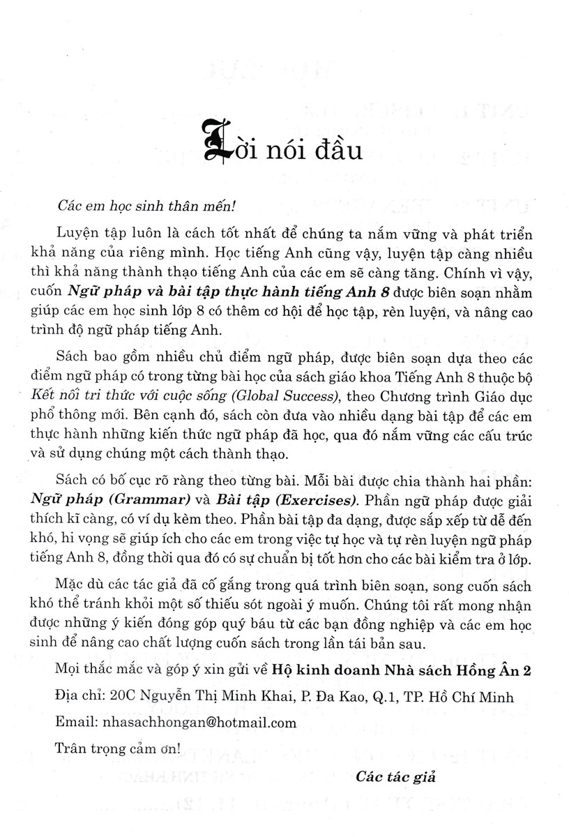 bộ ngữ pháp và bài tập thực hành anh 8 (bám sát sgk global success - kết nối tri thức với cuộc sống) - Ảnh 5