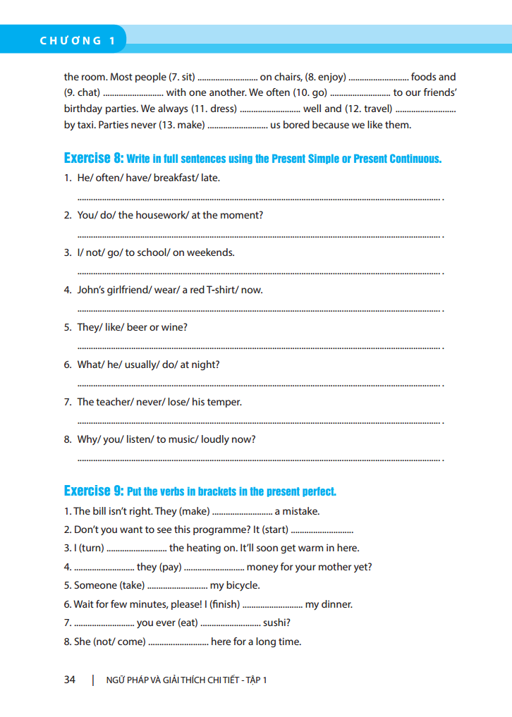bộ ngữ pháp và giải thích chi tiết ngữ pháp tiếng anh - cơ bản và nâng cao - tập 1 (tái bản 2023) - Ảnh 10
