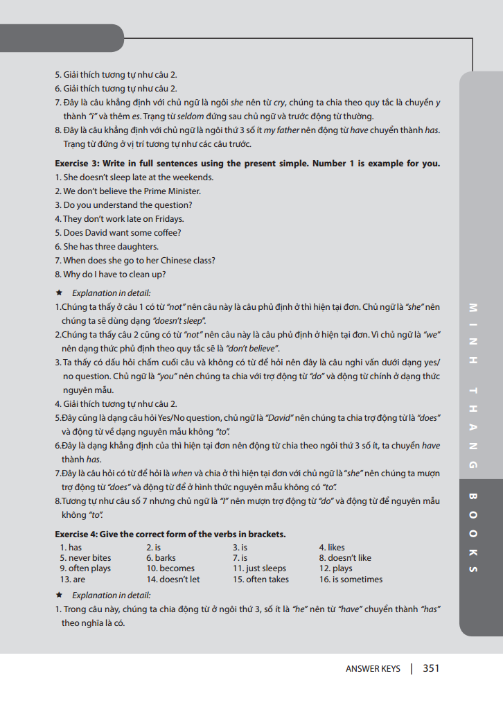 bộ ngữ pháp và giải thích chi tiết ngữ pháp tiếng anh - cơ bản và nâng cao - tập 1 (tái bản 2023) - Ảnh 13