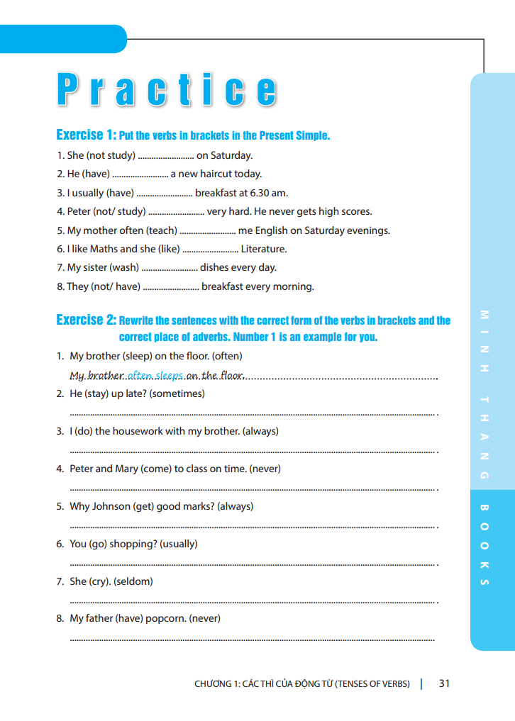 bộ ngữ pháp và giải thích chi tiết ngữ pháp tiếng anh - cơ bản và nâng cao - tập 1 (tái bản 2023) - Ảnh 7