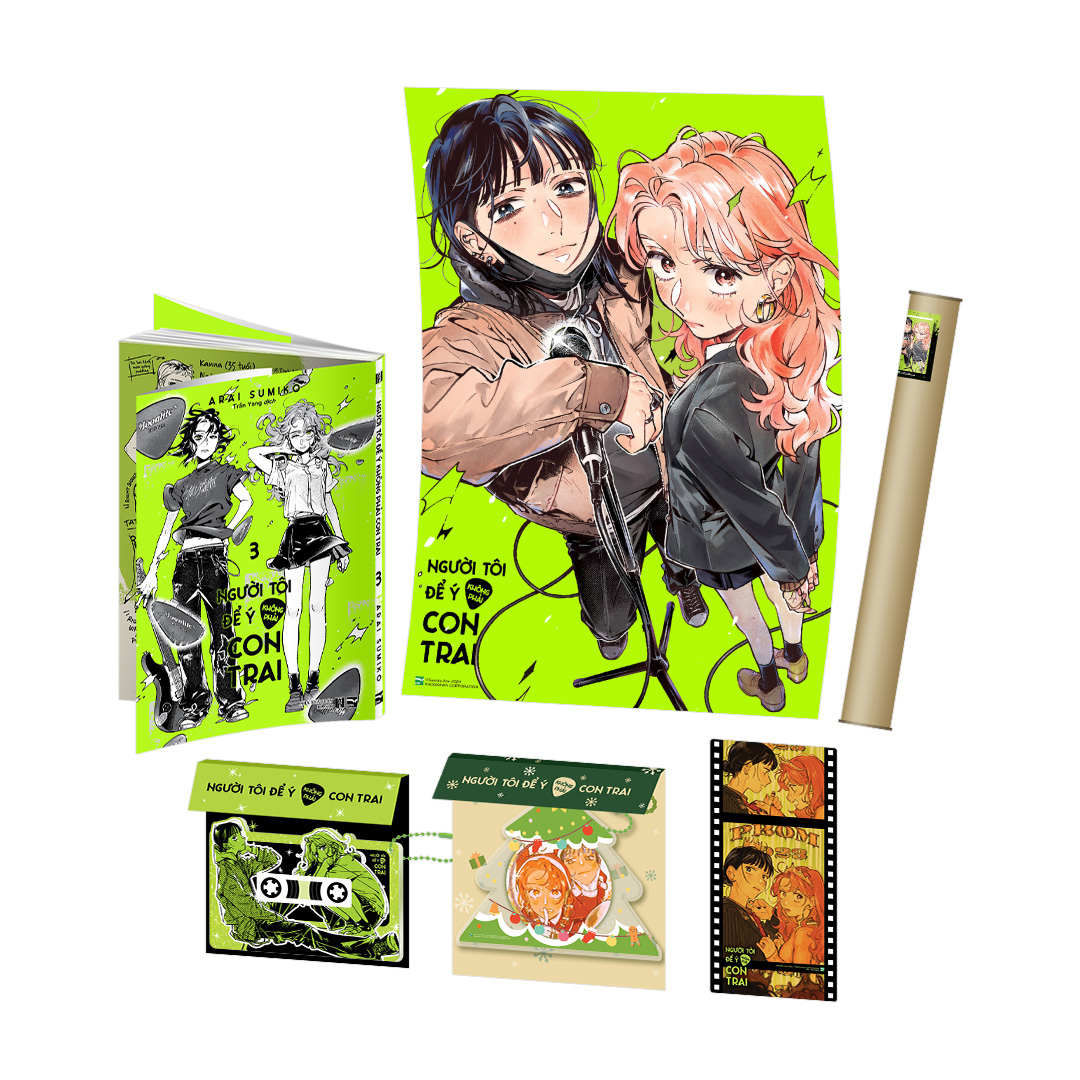 Bộ
Người Tôi Để Ý Không Phải Con Trai - Tập 3 - Bản Sưu Tầm - Tặng Kèm Filmstrip + Set Huy Hiệu Kèm Vỏ Đựng Huy Hiệu + Acrylic Cassette Keychain + Poster - Ảnh 2
