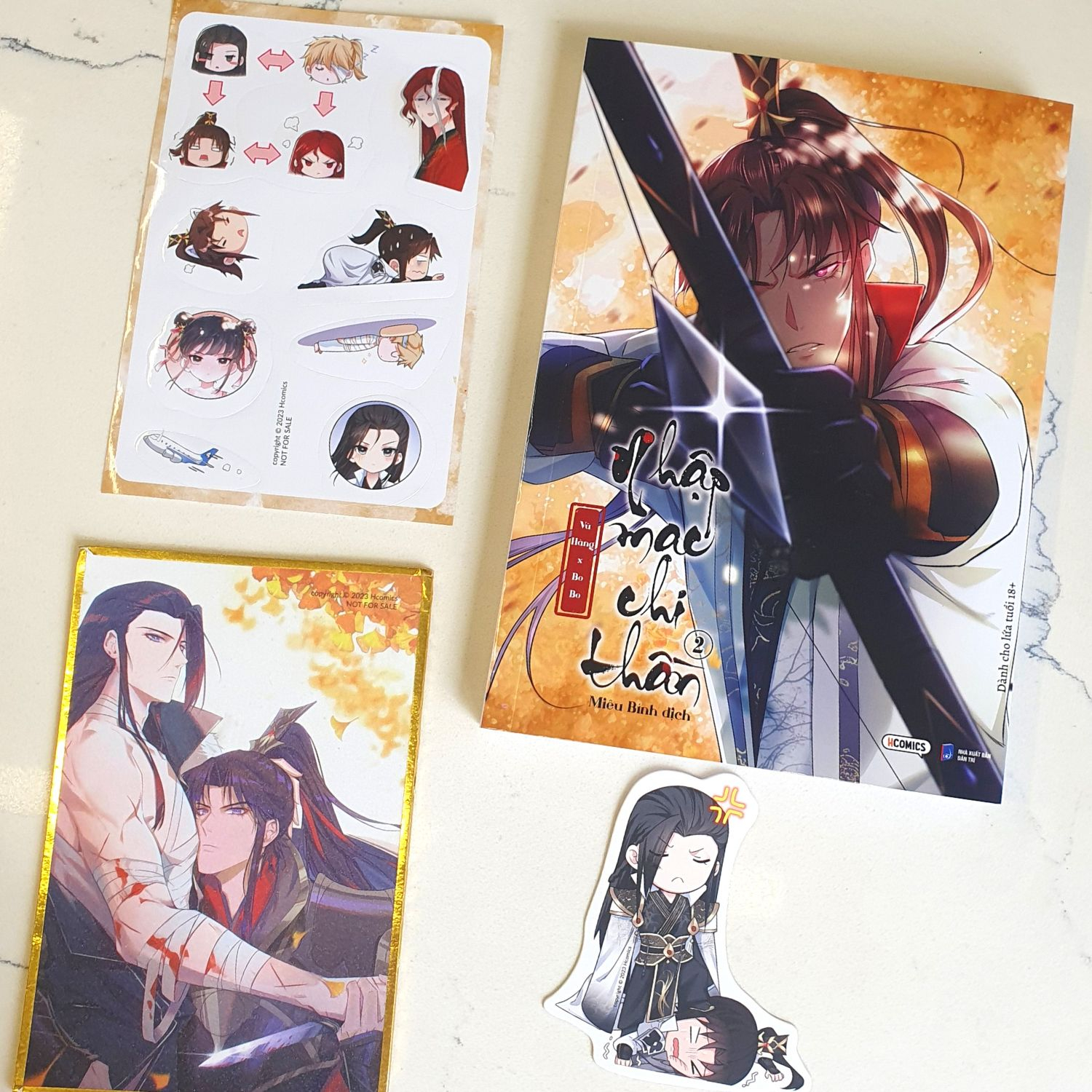 bộ nhập mạc chi thần - tập 2 - bản đặc biệt - tặng kèm bookmark bo viền + sticker + shikishi phủ nhũ - Ảnh 4