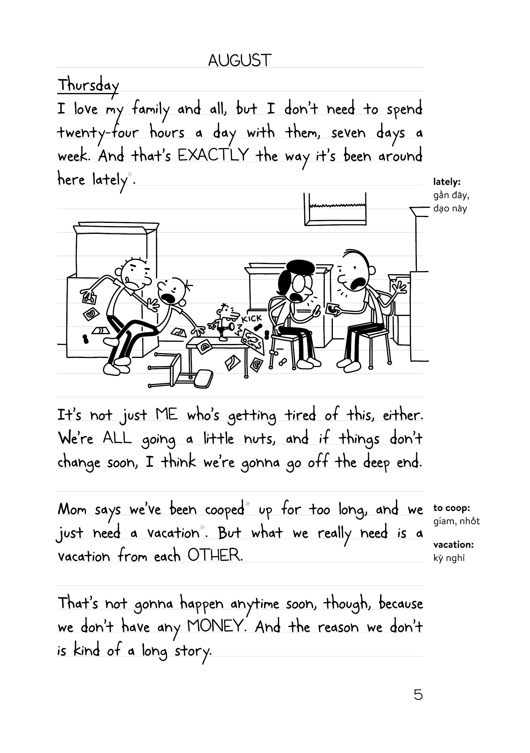 bộ nhật ký chú bé nhút nhát - tập 15: the deep end - cái kết khó lường (song ngữ việt-anh) - Ảnh 7