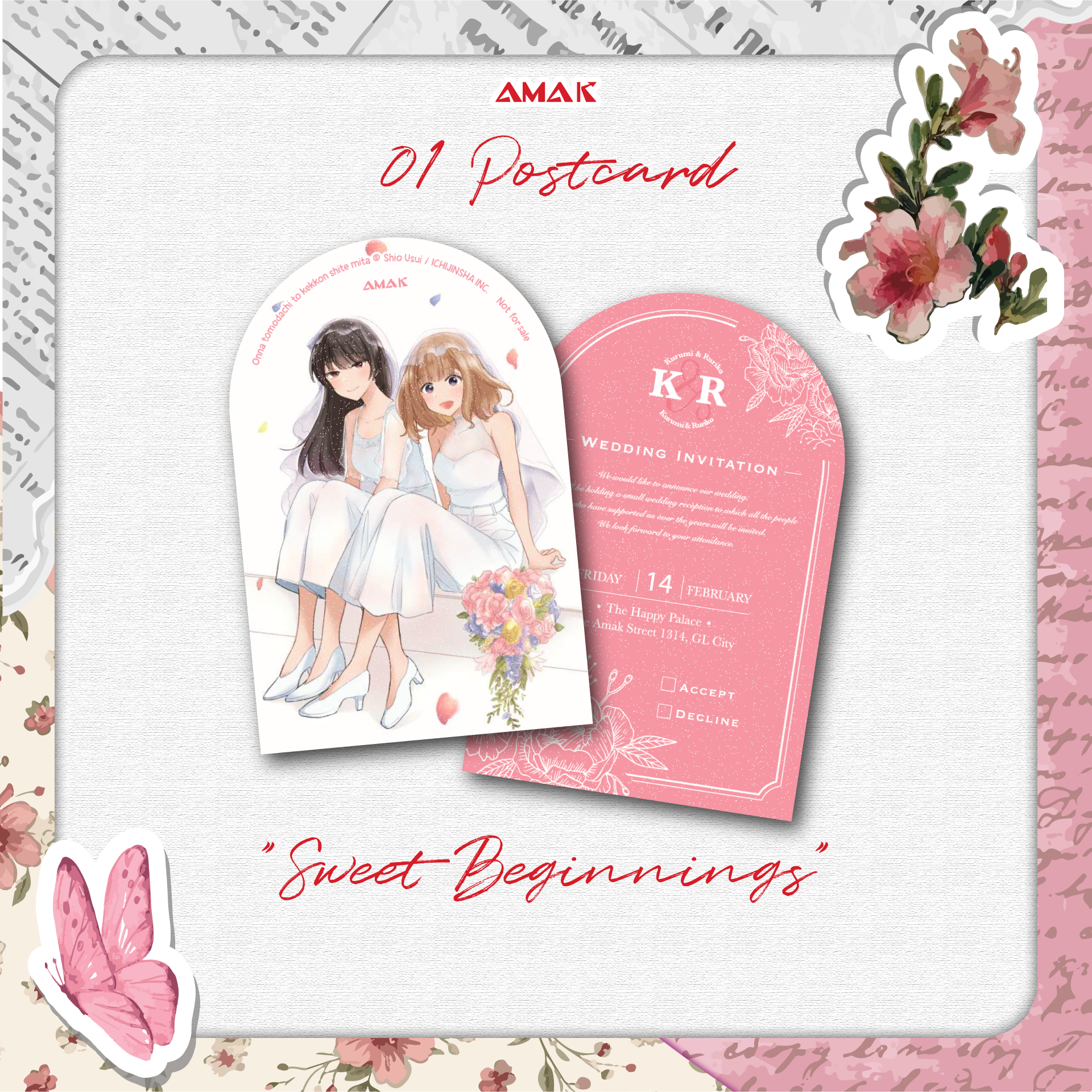 Bo
						
										
										Nhat Ky Ngay Chung Doi - Tap 1 - Tang Kem Thiep Cuoi "Our Wedding" Nhu Cat + Postcard Nhu "Sweet Beginnings" - Ảnh 4