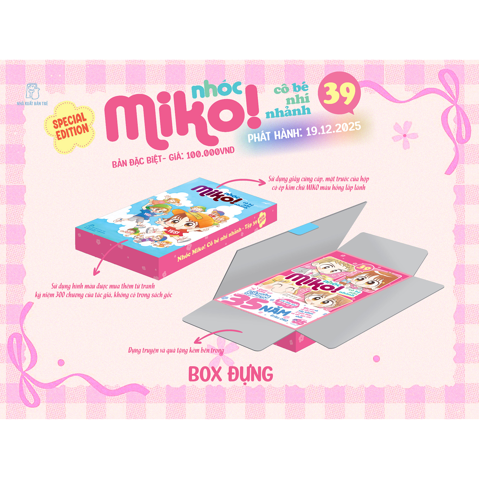 Bộ
						
										
										Nhóc Miko! Cô Bé Nhí Nhảnh - Tập 39 - Special Edition - Tặng Kèm Bookmark + Standee + Card Polaroid + Obi - Ảnh 4