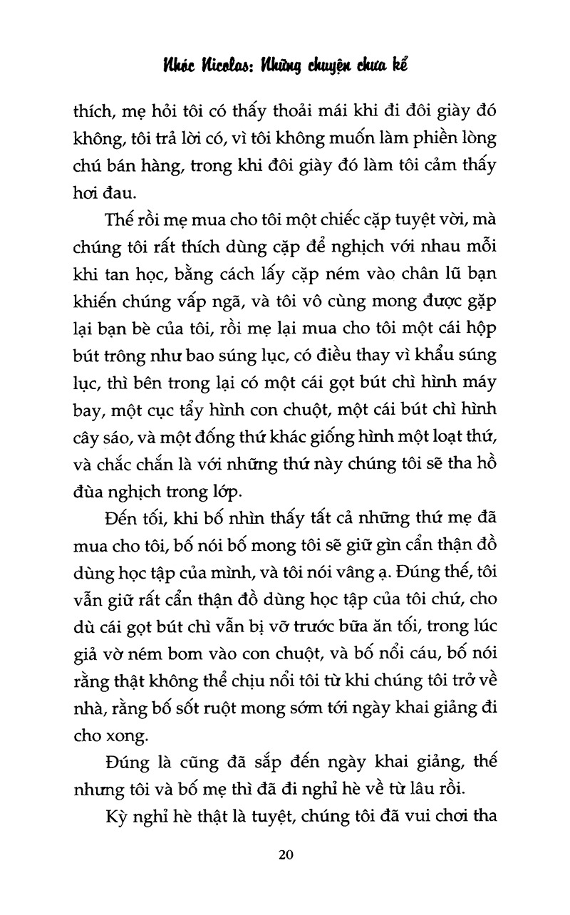 Bộ Nhóc Nicolas - Những Chuyện Chưa Kể - Tập 1 (Tái Bản 2025) - Ảnh 8