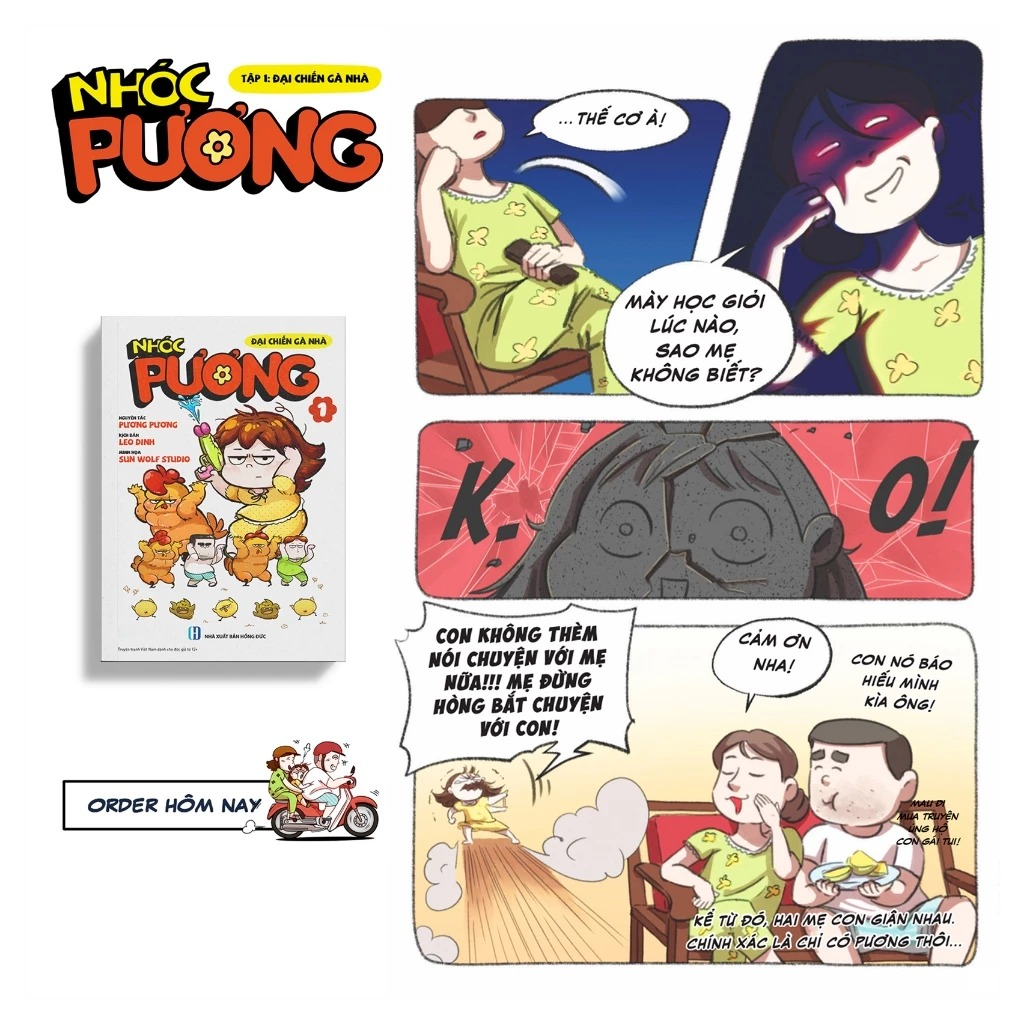 Bộ Nhóc Pương - Tập 1 - Đại Chiến Gà Nhà - Bản Sưu Tầm - Tặng Kèm Bookmark PVC Trong Suốt + Chữ Ký Tác Giả + Cặp Móc Khóa Độc Đáo + Cặp Plushie + Bộ Đôi Sticker - Ảnh 7