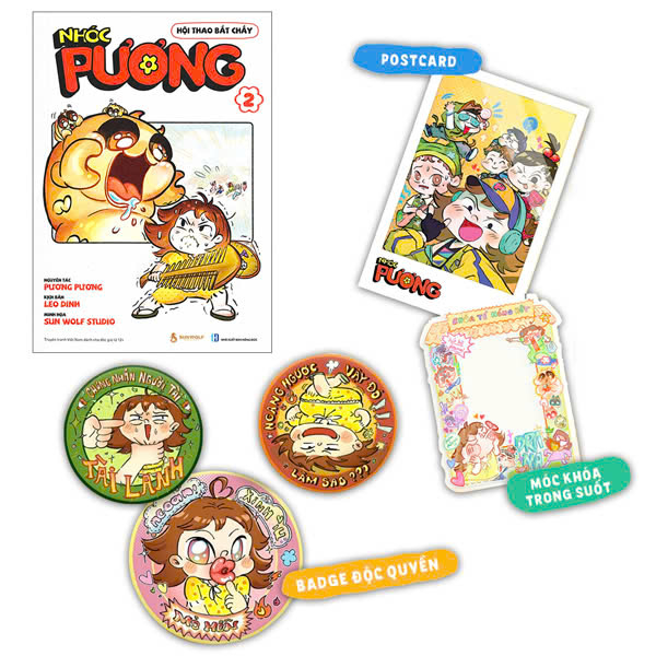 Bộ Nhóc Pương - Tập 2 - Hội Thao Bắt Chấy - Bản Đặc Biệt - Tặng Kèm 1 Postcard + 1 Móc Khóa + 3 Badge