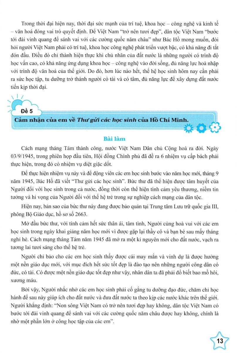 Bộ Những Bài Làm Văn Mẫu 5 - Tập 2 (Cánh Diều) - Ảnh 10