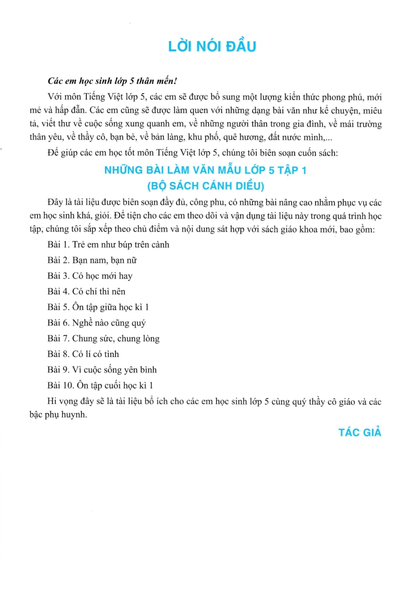 Bộ Những Bài Làm Văn Mẫu 5 - Tập 2 (Cánh Diều) - Ảnh 3