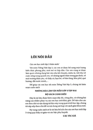 bộ những bài làm văn mẫu lớp 3 - tập 2 (bộ sách cánh diều) - Ảnh 3