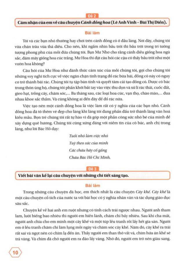 Bộ Những Bài Làm Văn Mẫu Lớp 5 - Tập 1 (Kết Nối) - Ảnh 7