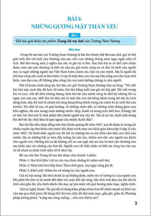 Bộ Những Bài Làm Văn Mẫu Lớp 8 - Tập 1 (Chân Trời) - Ảnh 3