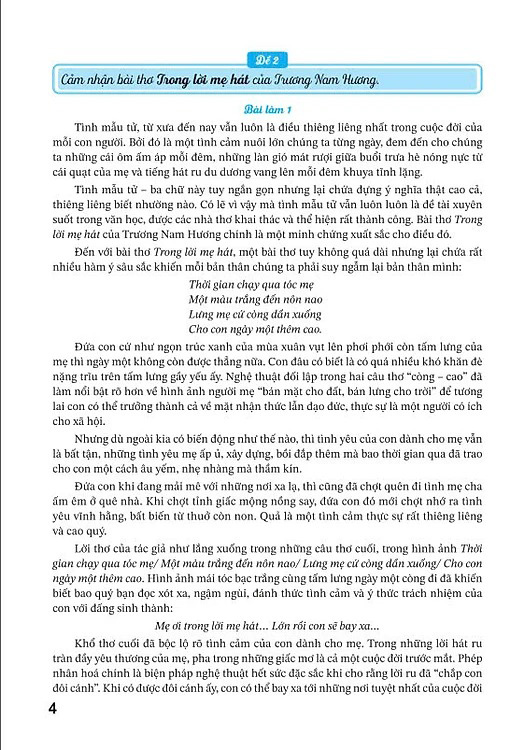 Bộ Những Bài Làm Văn Mẫu Lớp 8 - Tập 1 (Chân Trời) - Ảnh 4