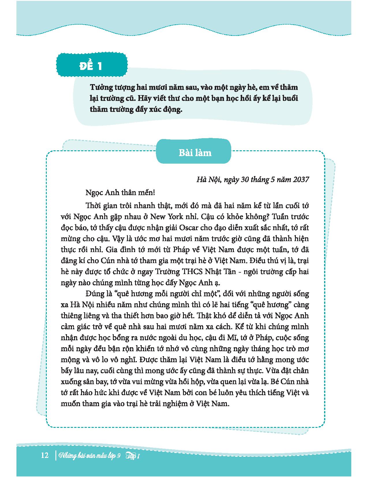 bộ những bài văn mẫu lớp 9 - tập 1 - Ảnh 11