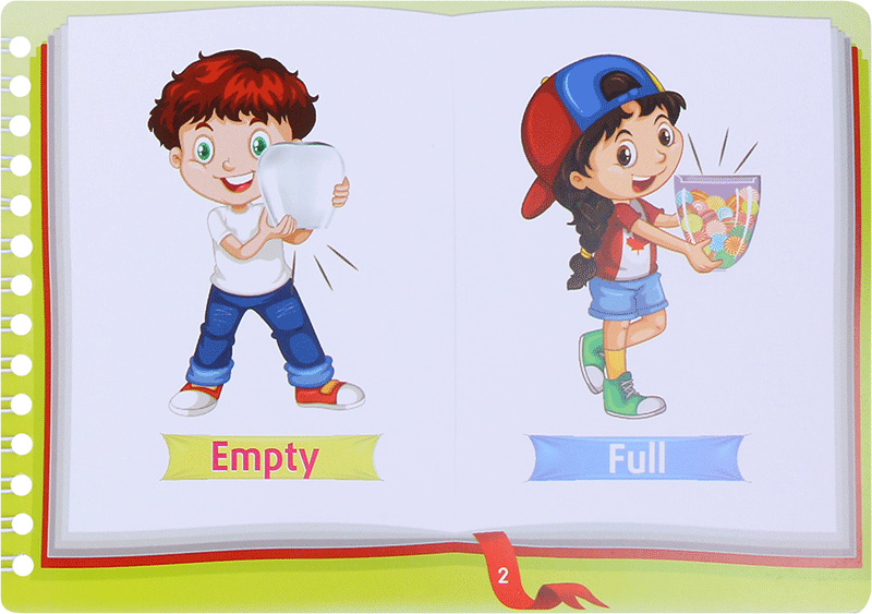 bộ những cặp từ vựng trái nghĩa và trò chơi ghép chữ - opposite words in pictures (tập 1) - Ảnh 4