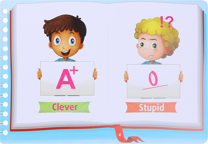 bộ những cặp từ vựng trái nghĩa và trò chơi ghép chữ - opposite words in pictures (tập 1) - Ảnh 6