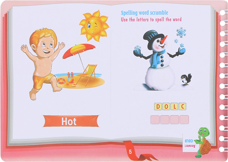 bộ những cặp từ vựng trái nghĩa và trò chơi ghép chữ - opposite words in pictures (tập 1) - Ảnh 7