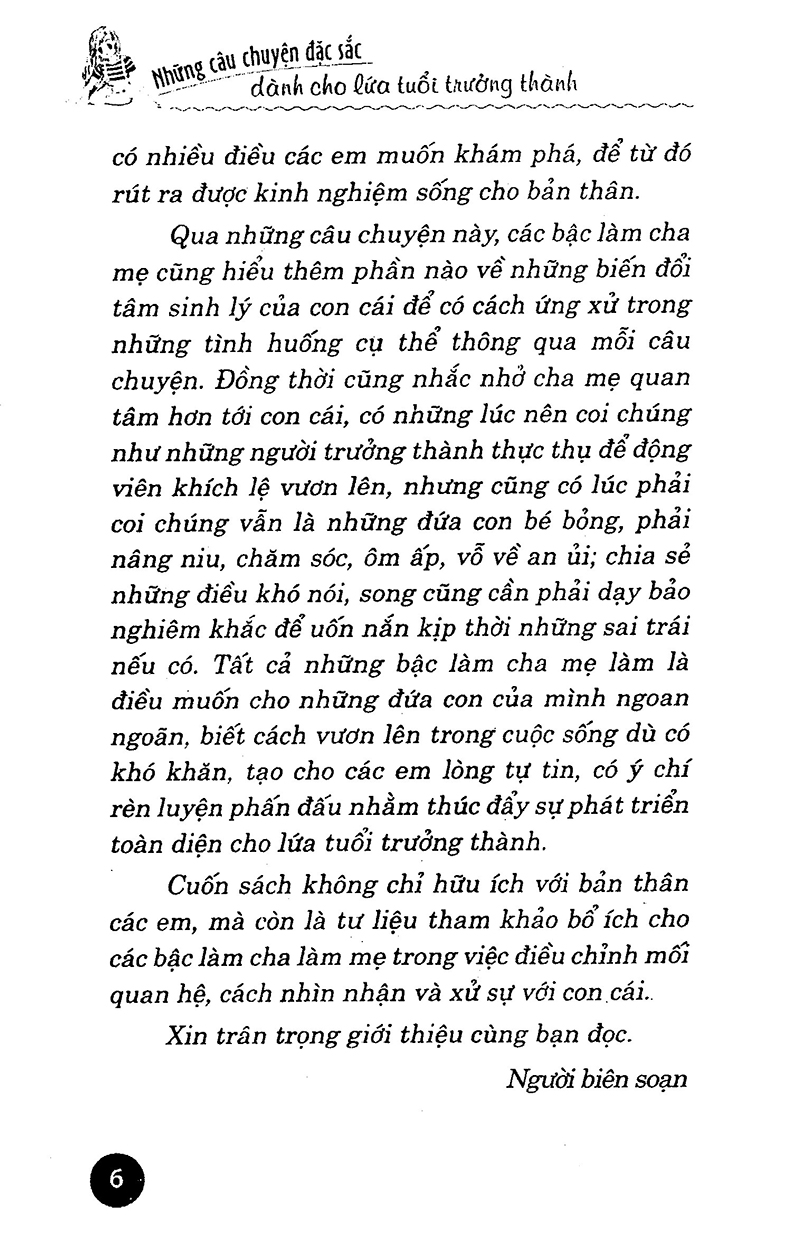 bộ những câu chuyện đặc sắc dành cho lứa tuổi trưởng thành - tập 1 - Ảnh 4
