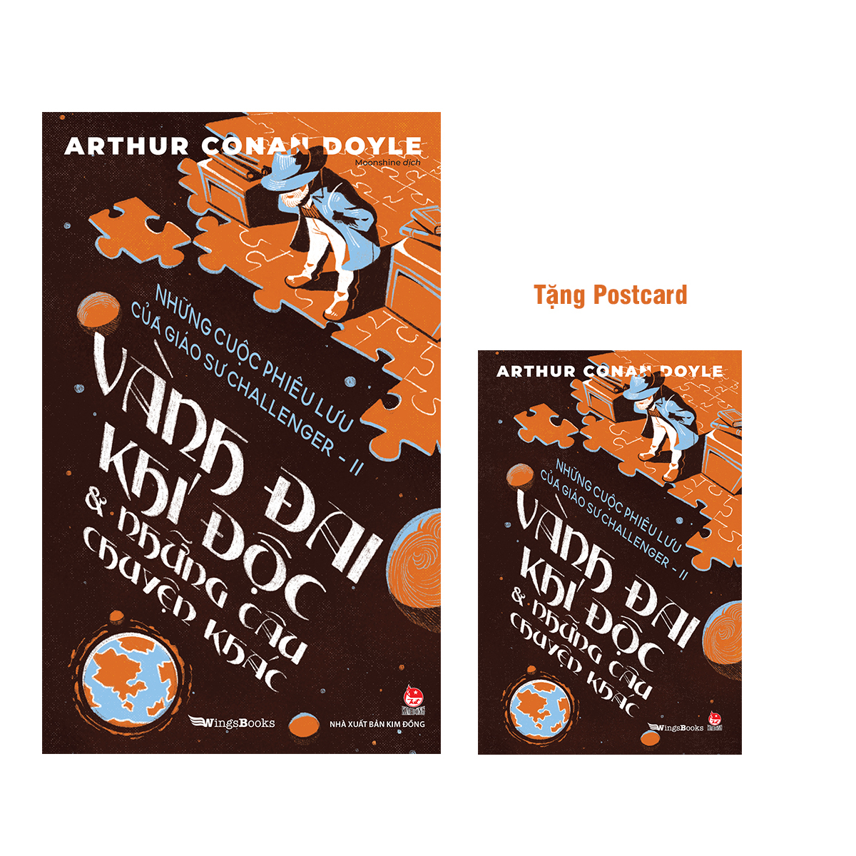 bộ những cuộc phiêu lưu của giáo sư challenger - tập 2 - vành đai khí độc và những câu chuyện khác - tặng kèm postcard - Ảnh 2