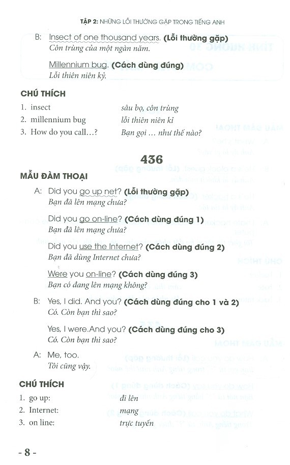 bộ những lỗi thường gặp trong tiếng anh khi nói chuyện với người nước ngoài - tập 2 - Ảnh 4