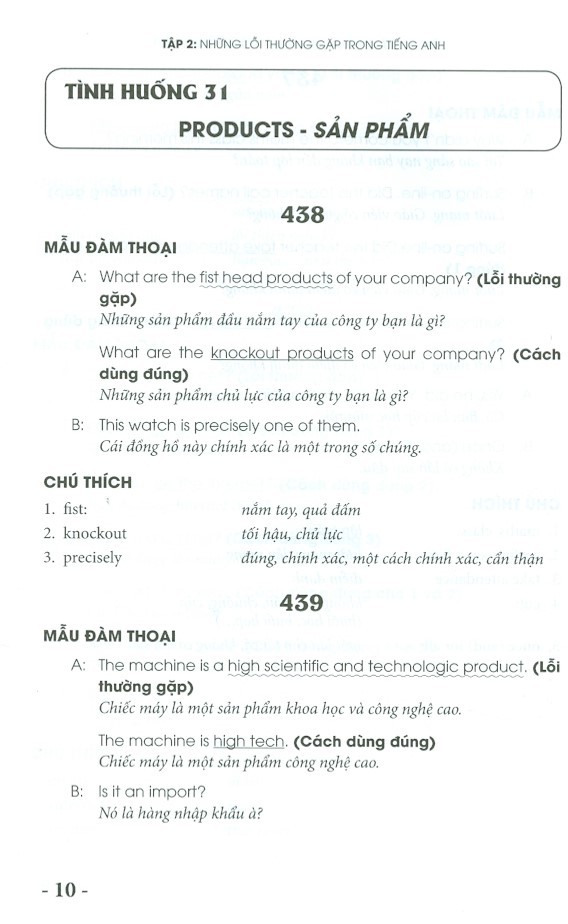 bộ những lỗi thường gặp trong tiếng anh khi nói chuyện với người nước ngoài - tập 2 - Ảnh 6