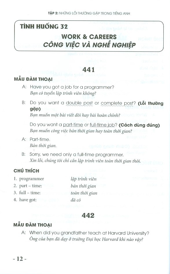 bộ những lỗi thường gặp trong tiếng anh khi nói chuyện với người nước ngoài - tập 2 - Ảnh 8
