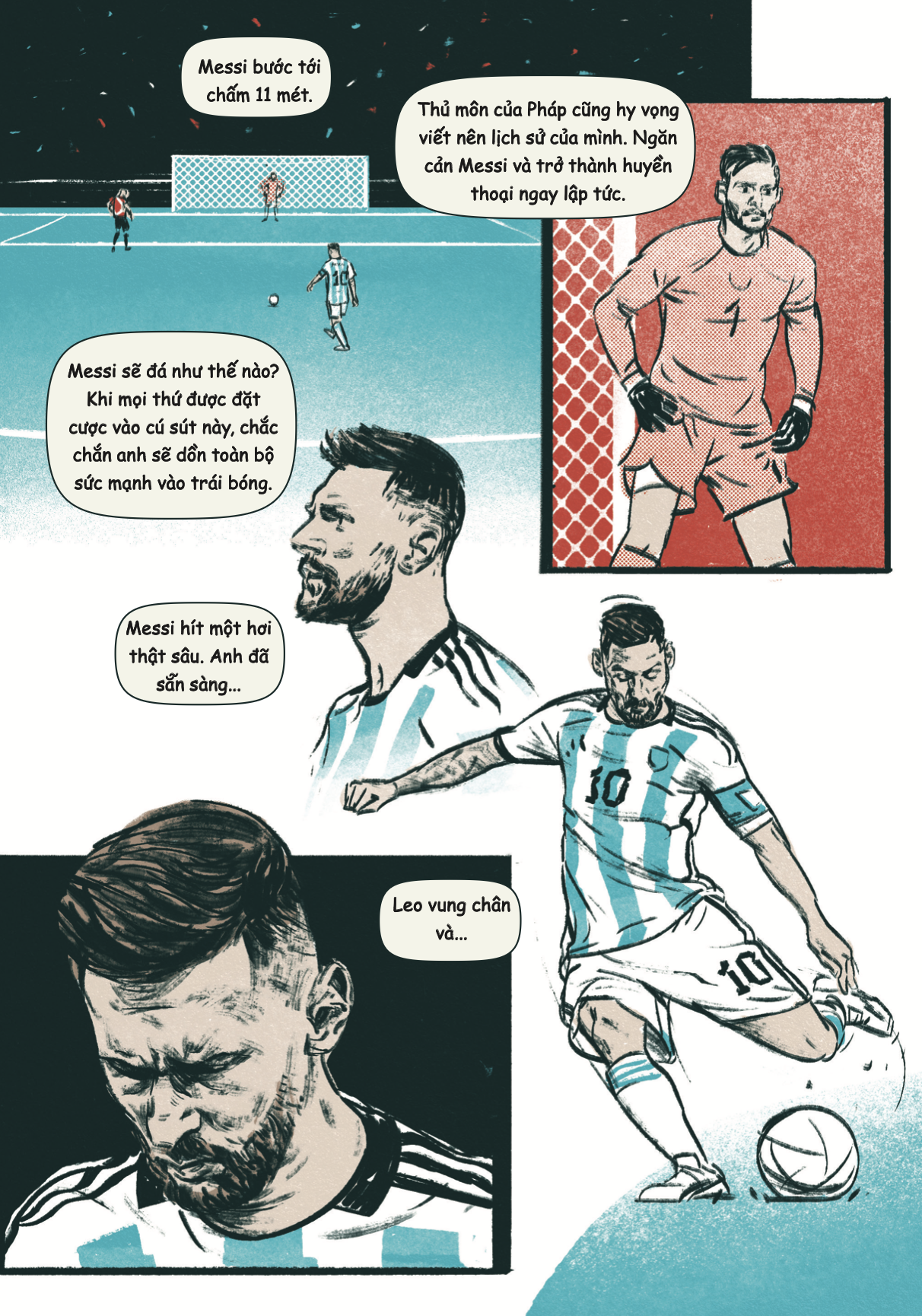 Bộ Những Trận Đấu Vĩ Đại Nhất - Lionel Messi - Đỉnh Cao World Cup - Bìa Cứng - Tặng Kèm Sticker - Ảnh 17
