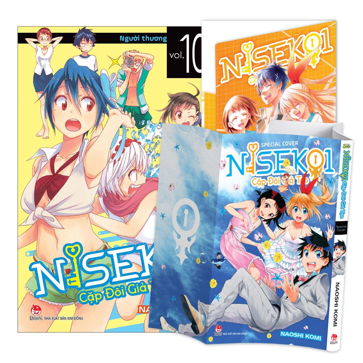 Bộ
						
										
										Nisekoi - Cặp Đôi Giả Tạo - Tập 10 - Người Thương - Tặng Kèm Kẹp File Giấy + Bìa Áo - Ảnh 2