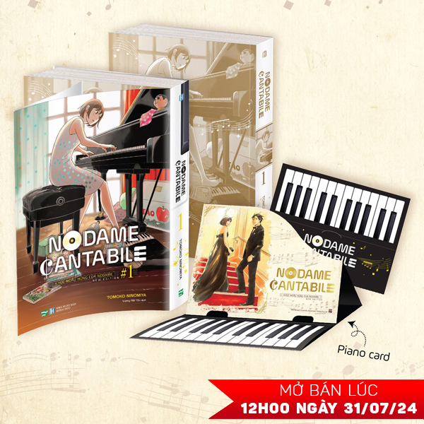 Bộ Nodame Cantabile - Khúc Ngẫu Hứng Của Nodame - New Edition - Tập 1 - Bản Đặc Biệt - Tặng Kèm 1 Piano Card